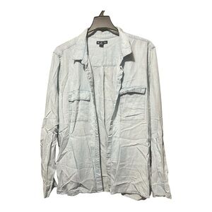 GAP Women's Light Gray Button Down Shirt